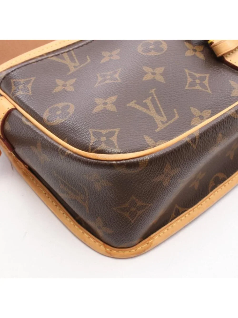 Louis Vuitton Shoulder Bag Sologne Canvas Leather